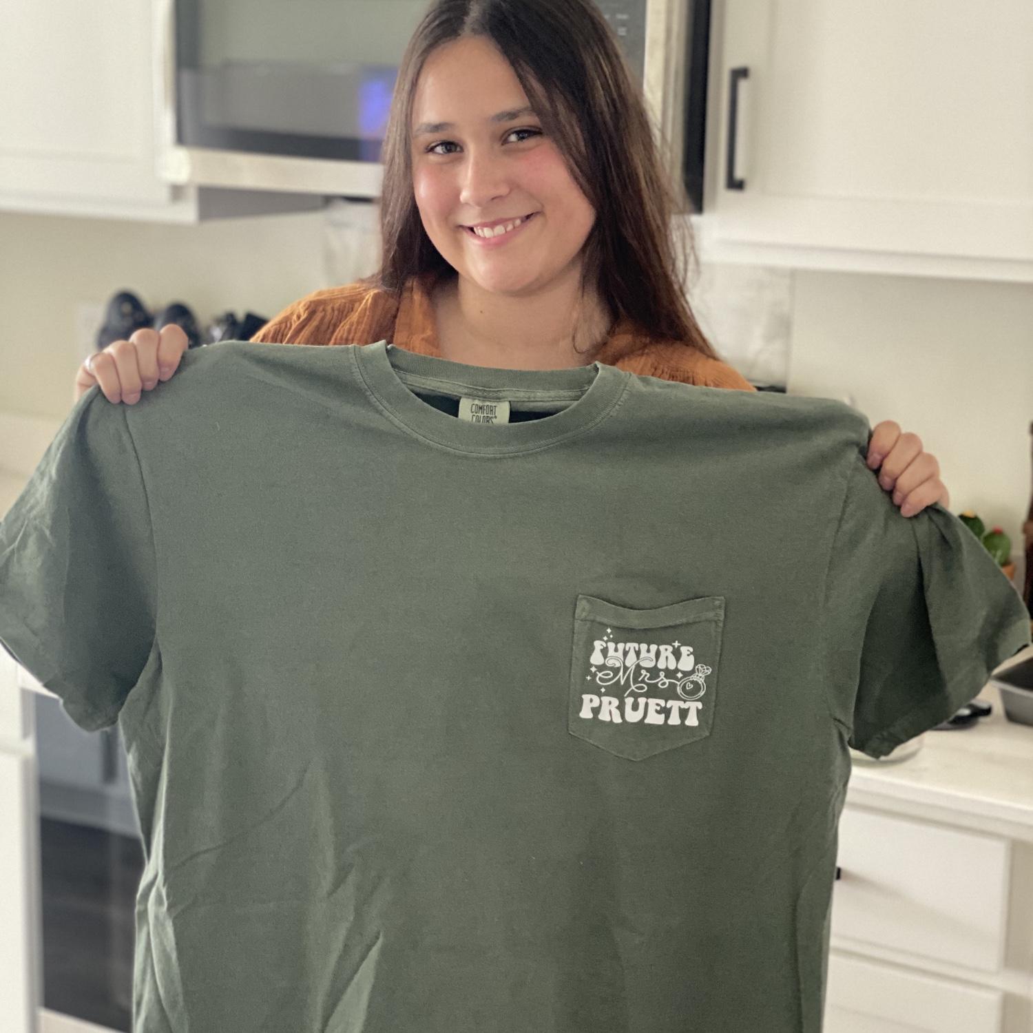 Mom got me this shirt, HOW CUTE
"Future Mrs. Pruett"