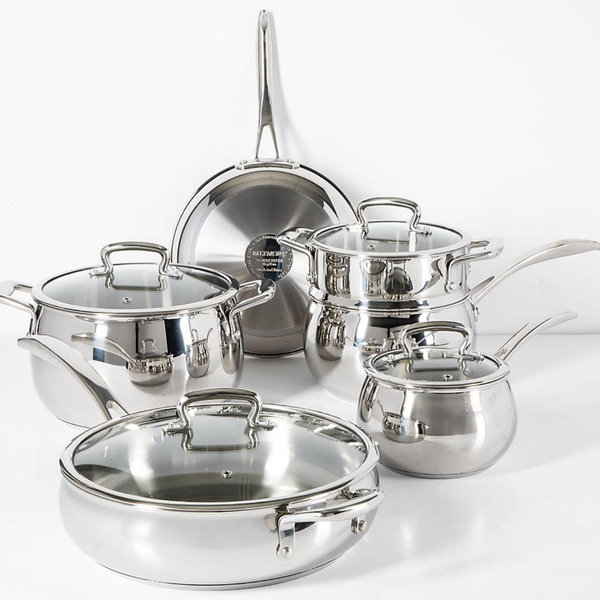 Biltmore 10 Piece Stainless Steel Cookware Set