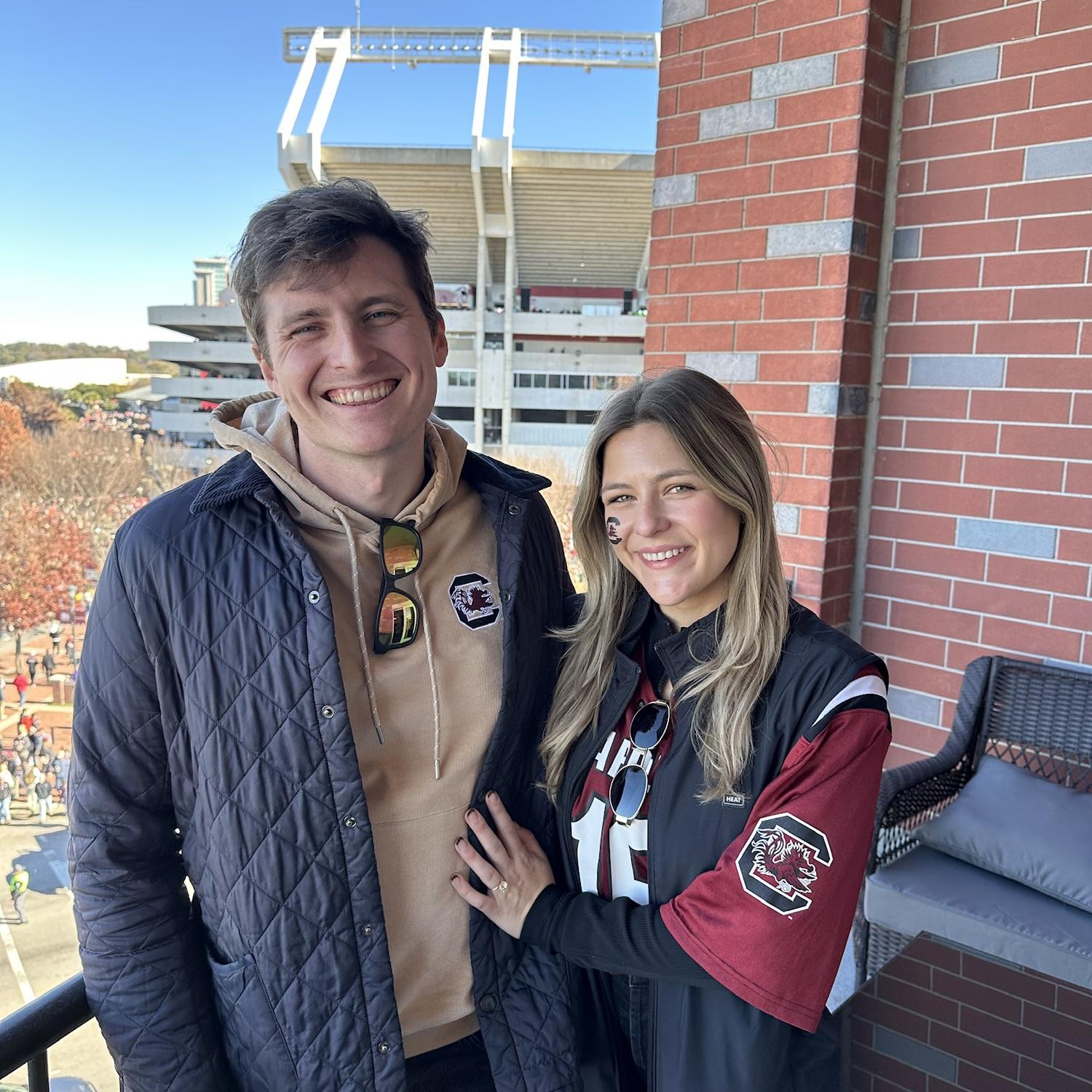 Cheering on Emily's alma mater in Columbia, SC in 2025!