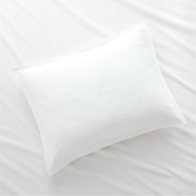 Organic Double Weave White Standard Sham