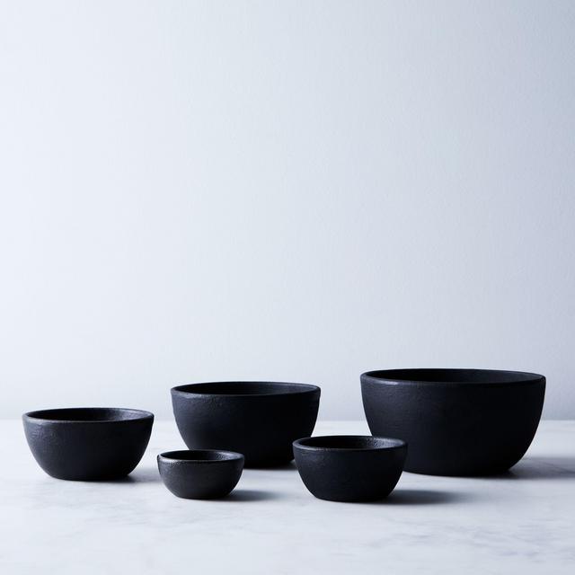 Nested Cast Iron Bowls Set of 5