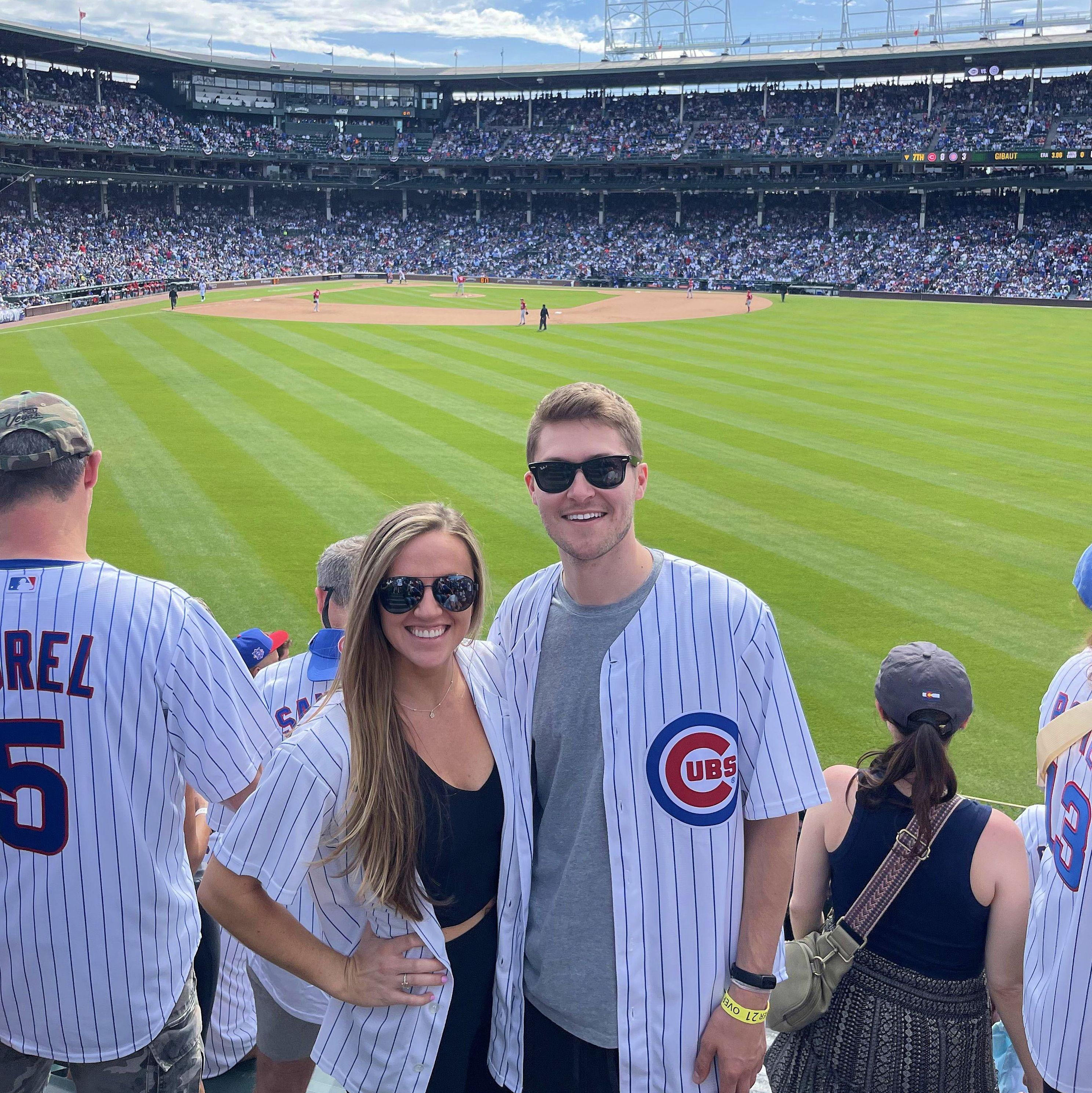 Katie's first Cubs game!