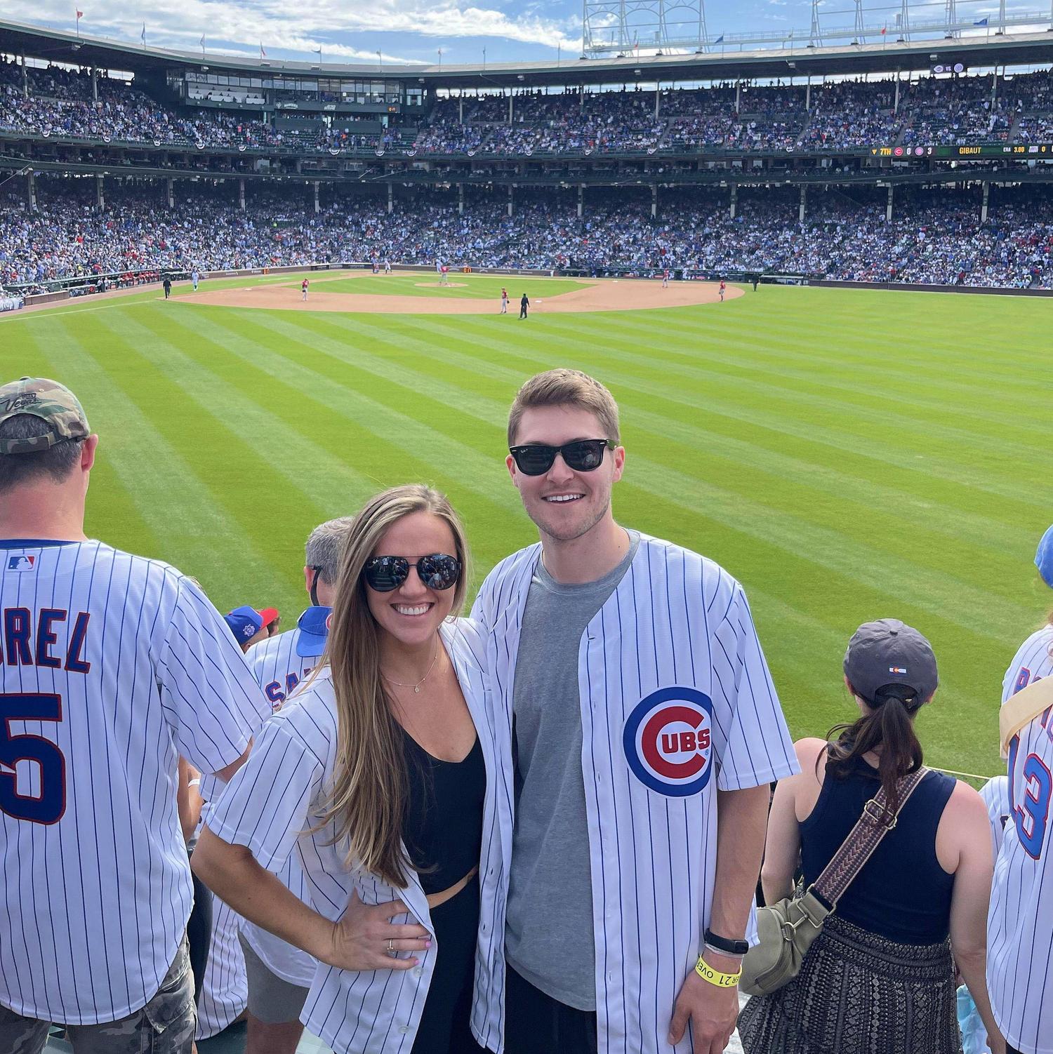 Katie's first Cubs game!