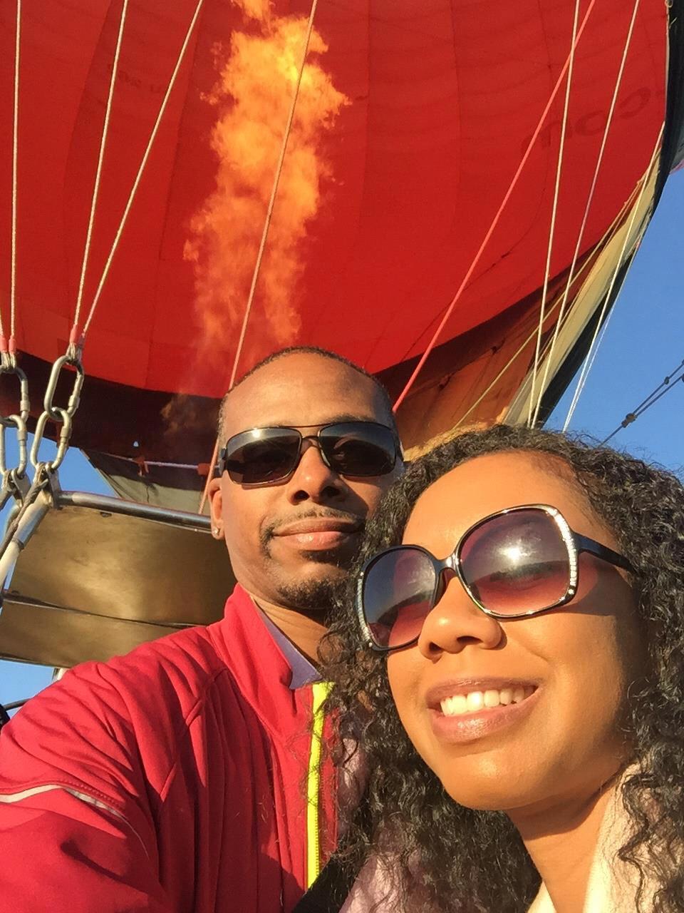Hot air balloon ride in Luxor, Egypt 10/2017... FYI it really is hot up there