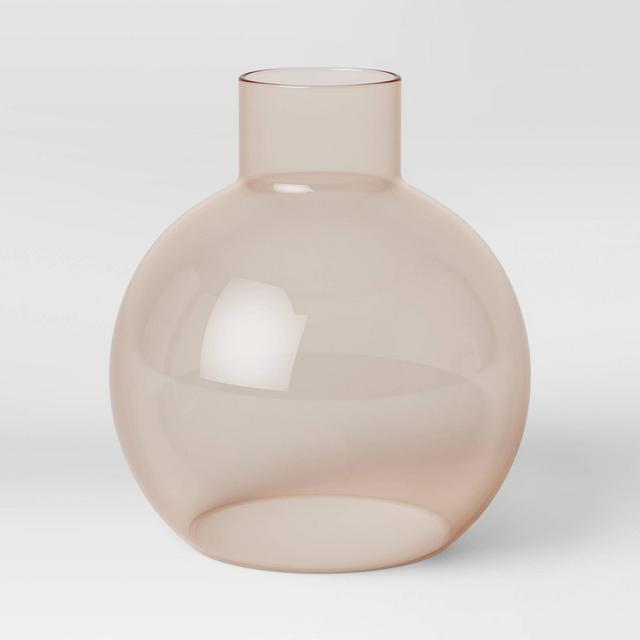 8.5" x 8" Glass Vase Gray - Project 62™