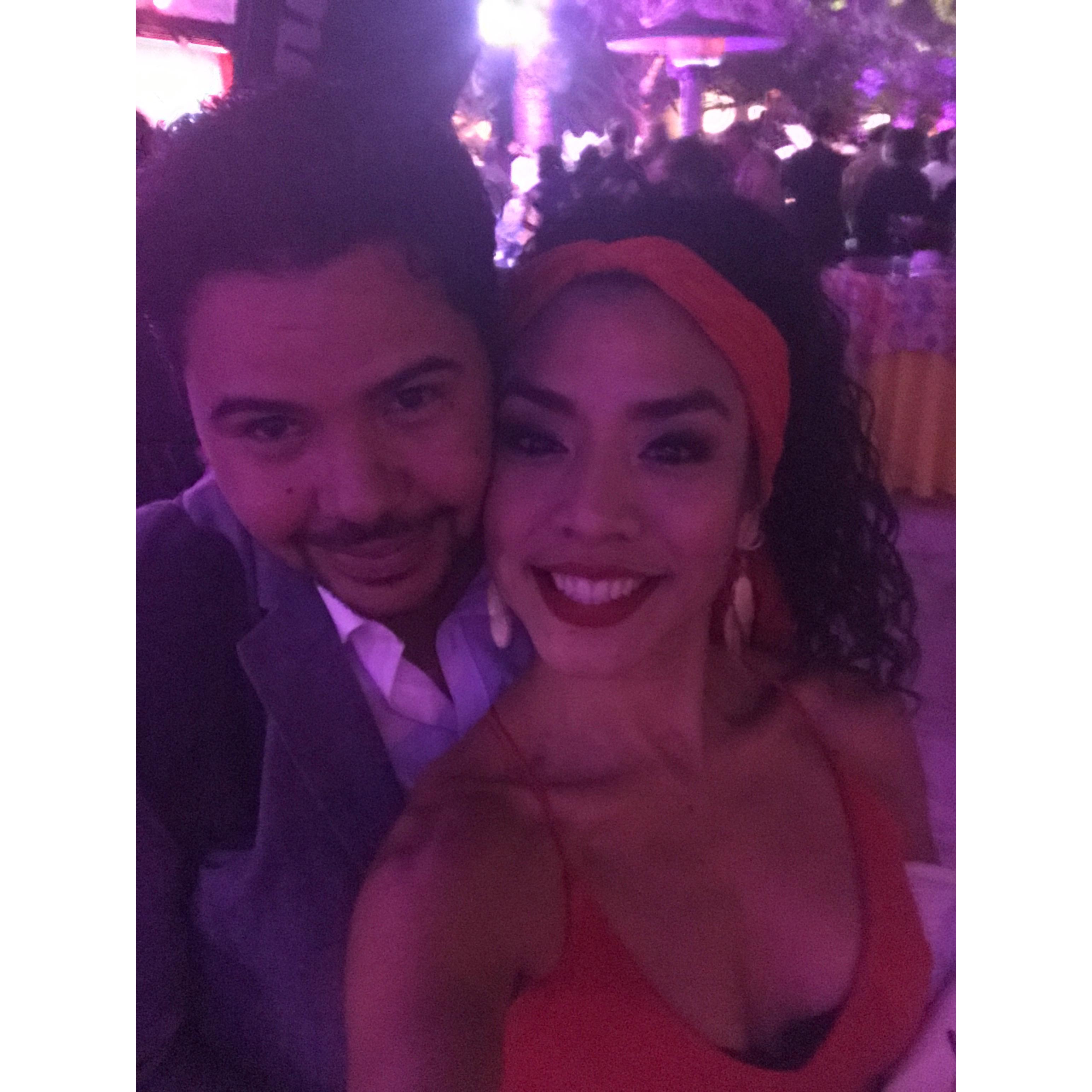 At the Getty ... it was after our first time performing together.