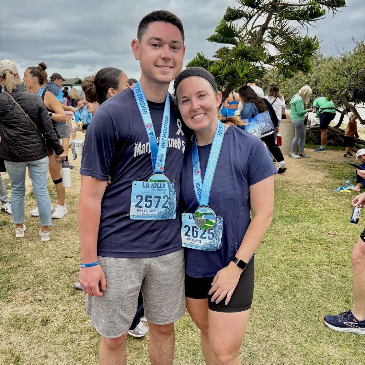 May 2025 - Jack's first half marathon in La Jolla, CA