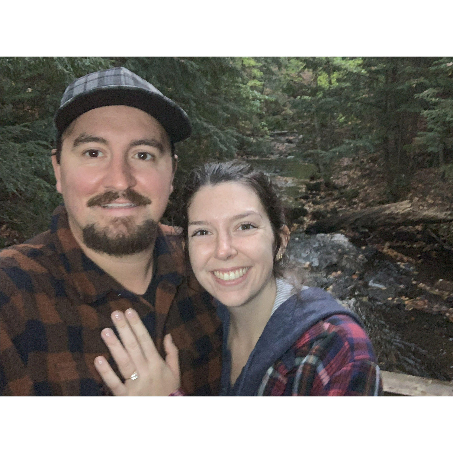 Our engagement at Pictured Rocks in the Upper Peninsula of Michigan - ask Jack for the wolf story if you haven't heard it yet!