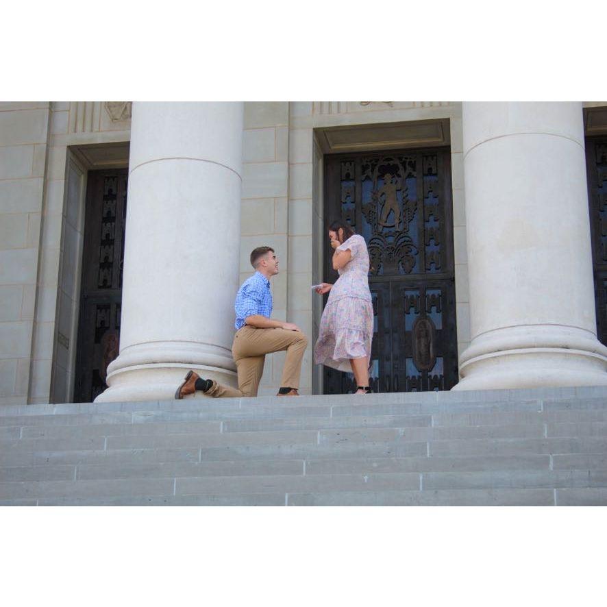 John pops the question