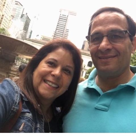 Alex (our officiant) and his wife Charo
