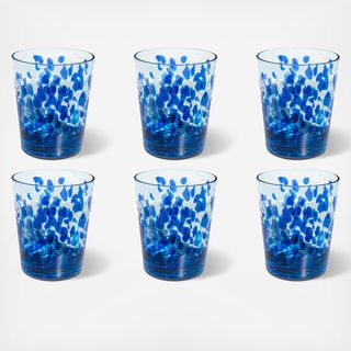 Vetro Acrylic Double Old Fashioned Glass, Set of 6