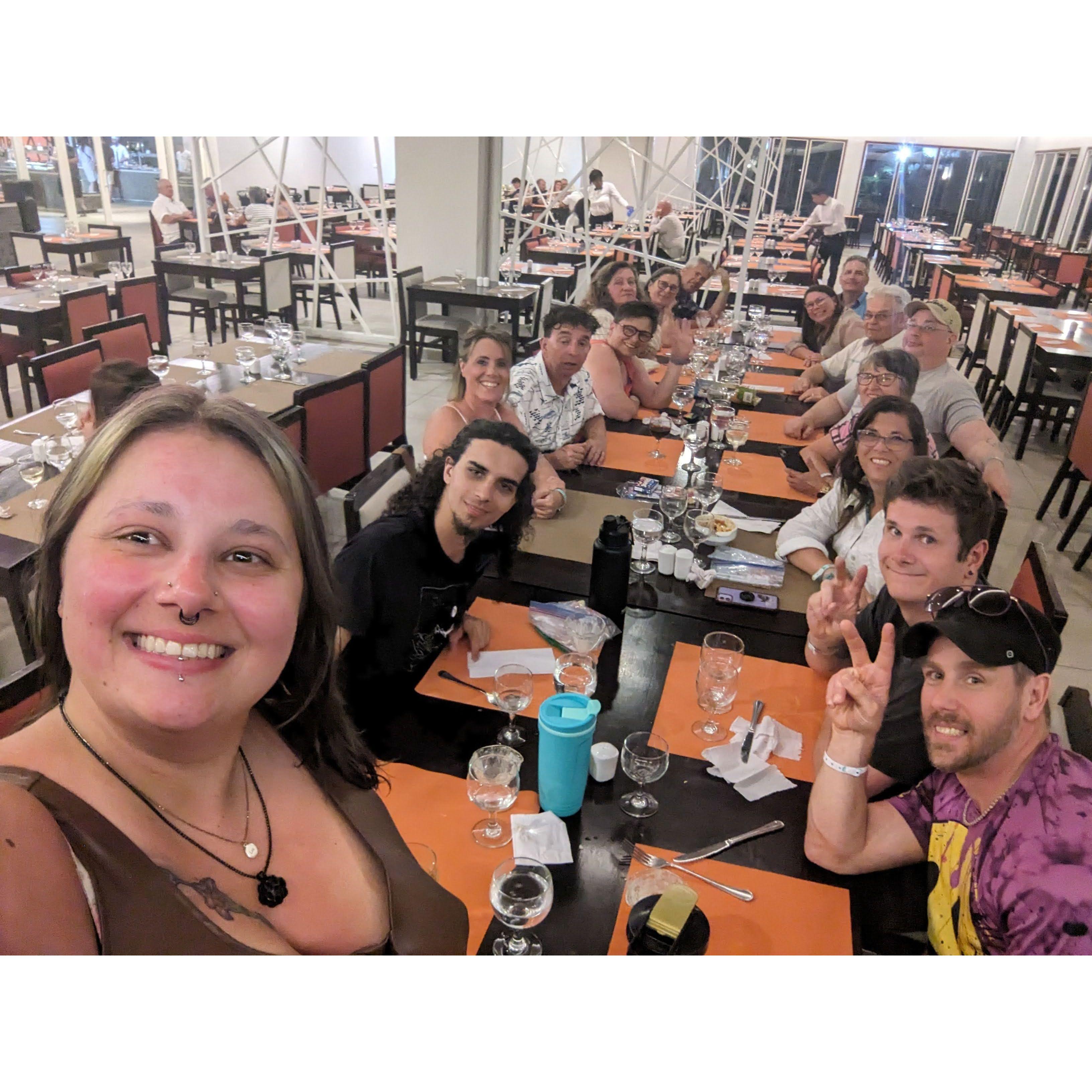 Our last group meal in Cuba