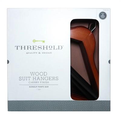 Product description page - WOOD HANGERS 24 PK CHERRY - Threshold™