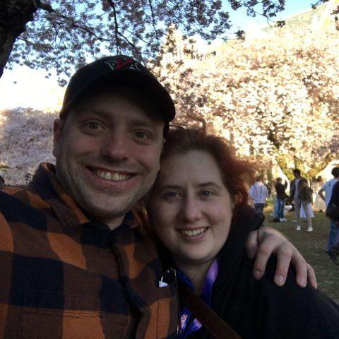 James giving me a tour of UW while the cherry trees are in bloom.