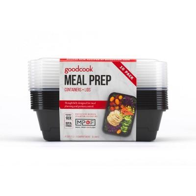 Rubbermaid 5pk 2.85 Cup Brilliance Meal Prep Containers, 2-compartment Food  Storage Containers : Target