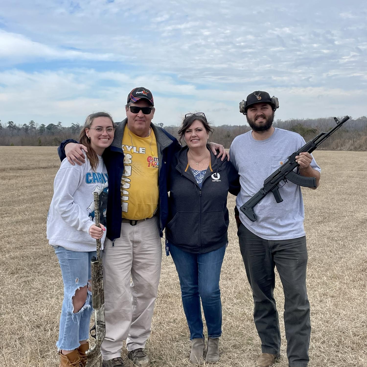 Taylor’s parents first time at Colts family farm in Orangeburg, SC.