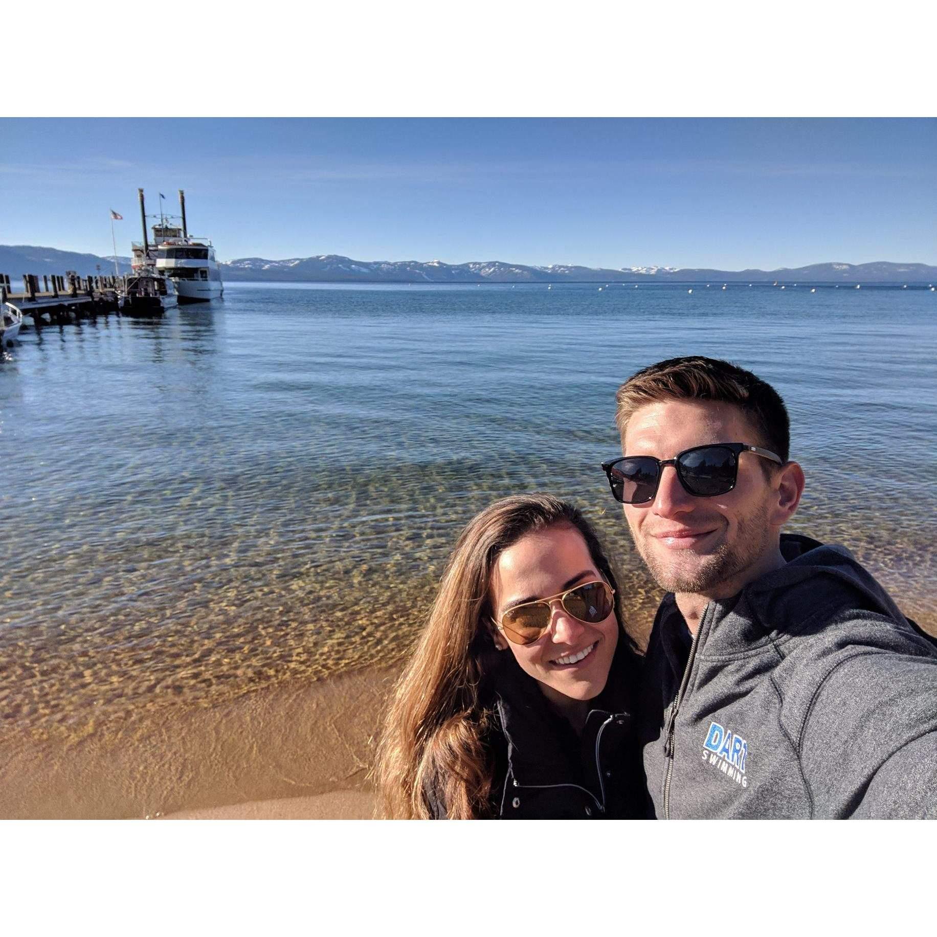 Our first photo together, South Lake Tahoe, December 28, 2018.