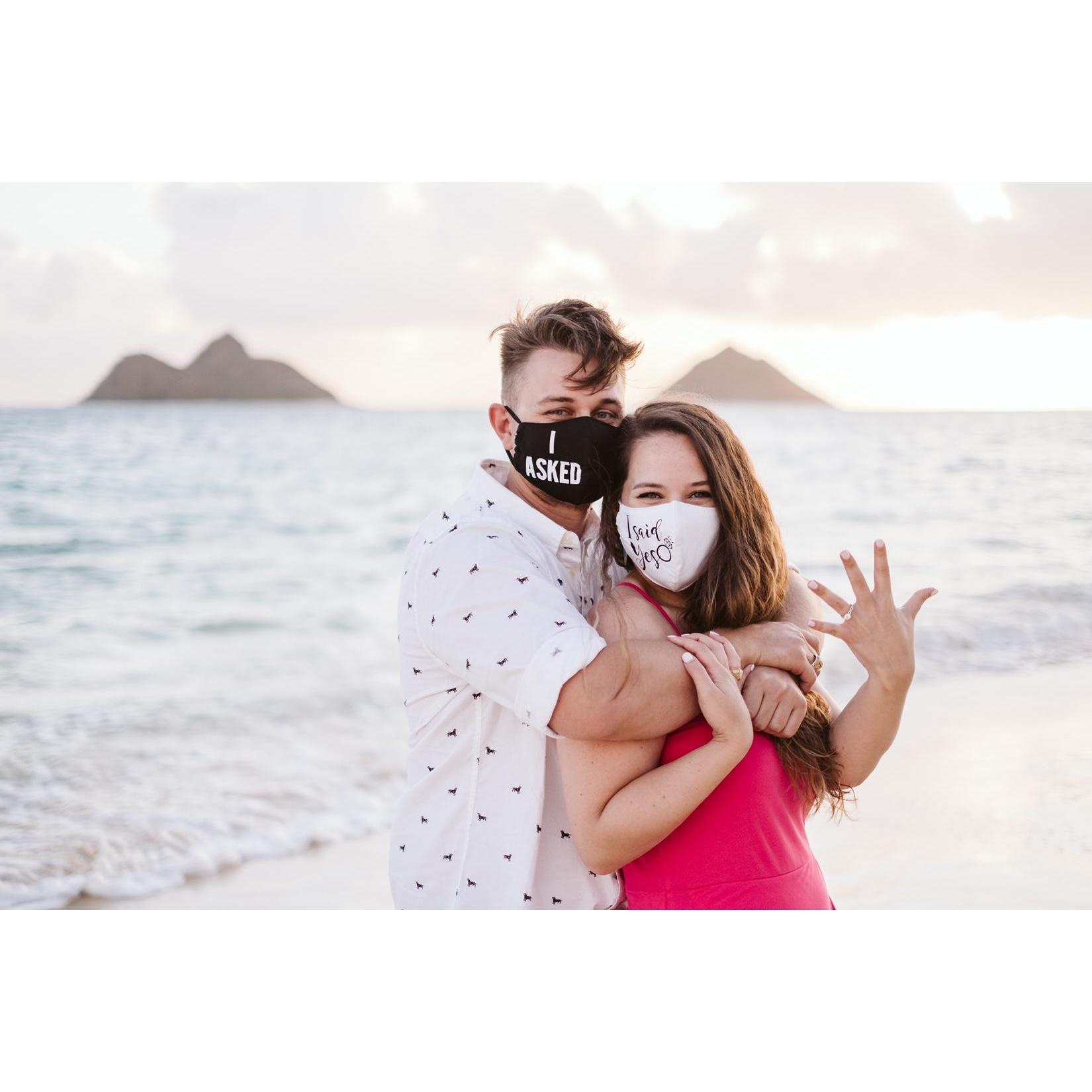 A pandemic engagement in Hawaii!