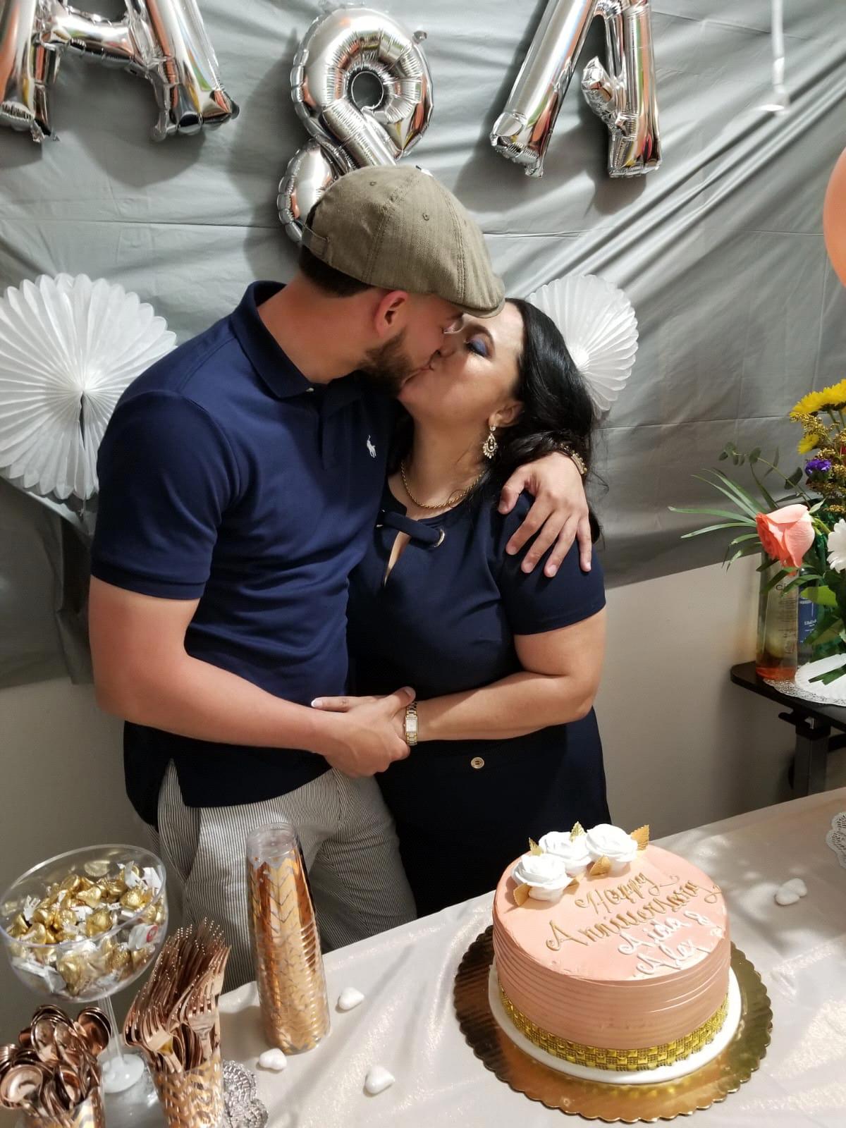 (May 18, 2019) A kiss before the proposal! My anniversary party that turned into an engagement party!