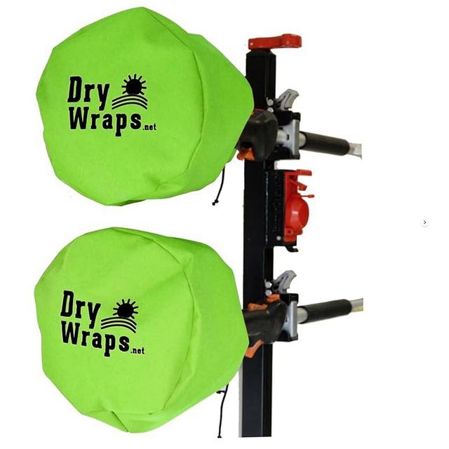 Waterproof Trimmer Cover - DRYWRAPS (Three Pack) - Edger, Pole Saw, for STIHL Echo Husqvarna … (Orange) (Safety Green)