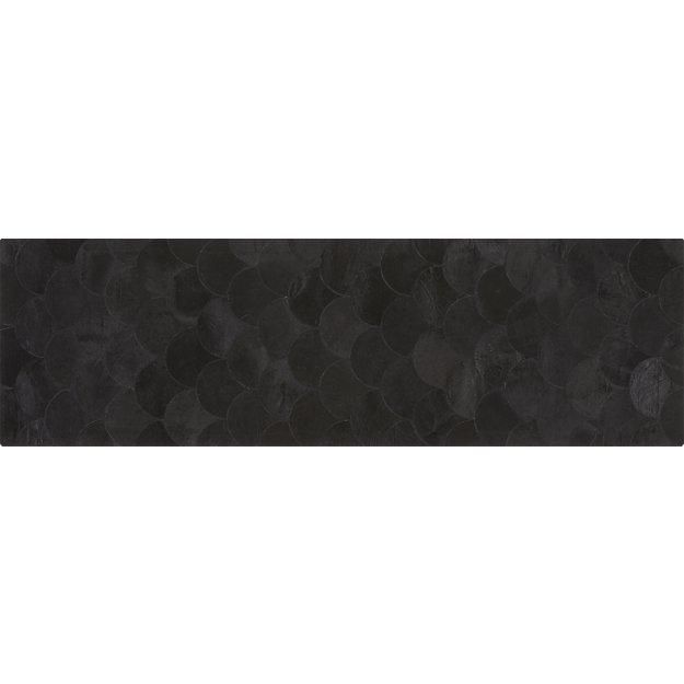 Scallop Black Hide Runner 2.5'x8'