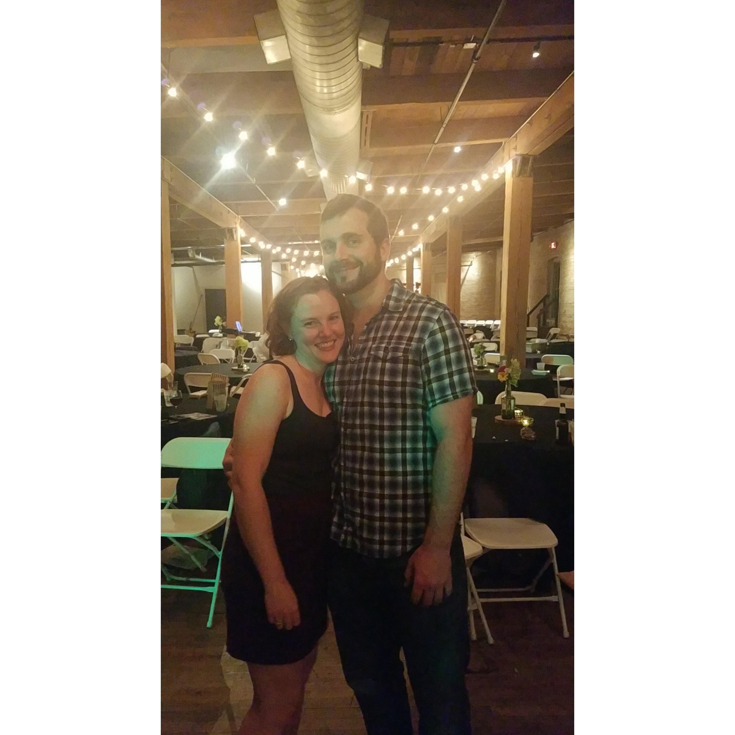 At a friend's wedding