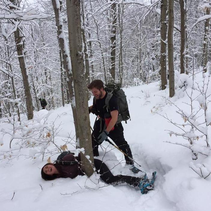 Some fun and laughter on a New Years Eve hike!