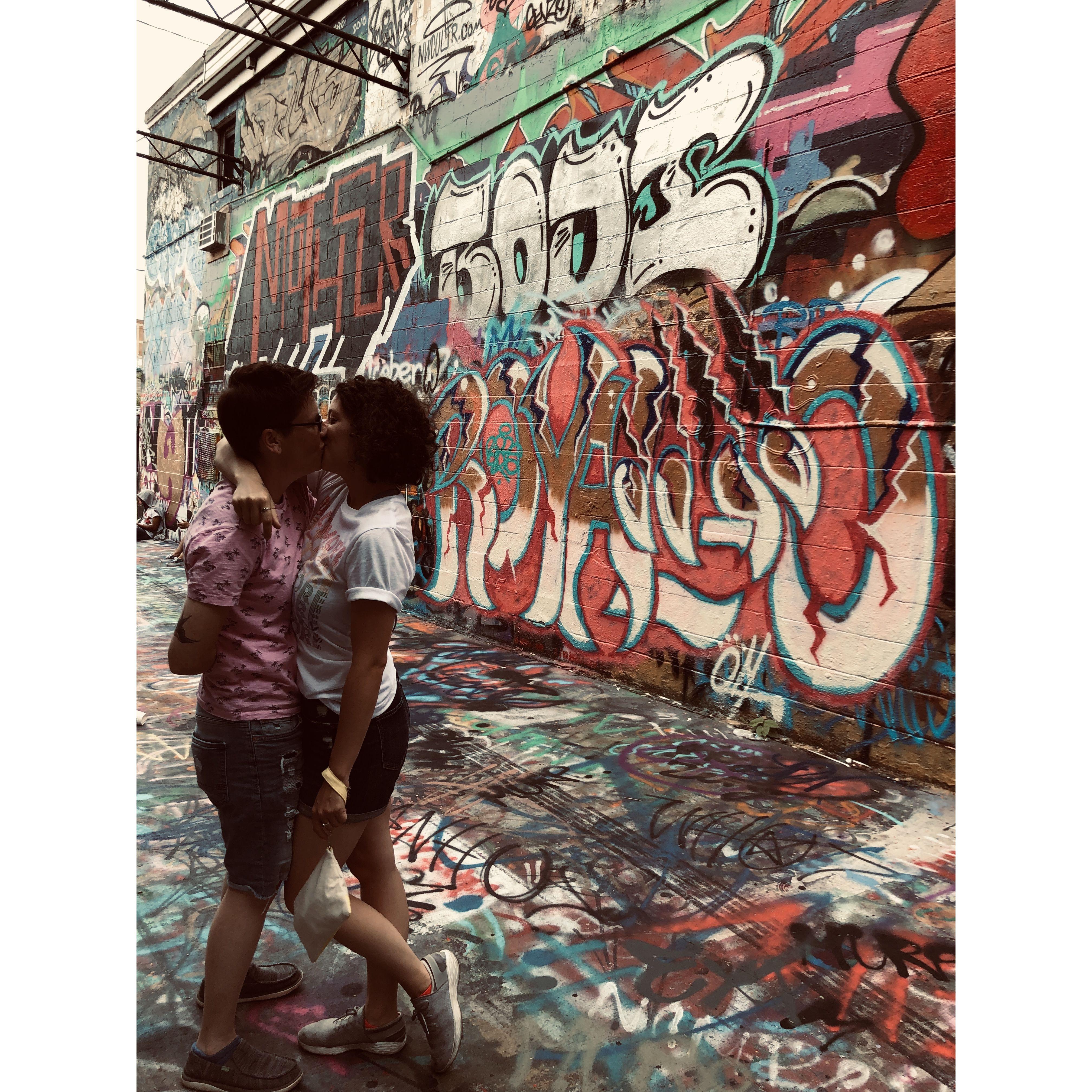 Pride in Graffiti Alley, Baltimore.