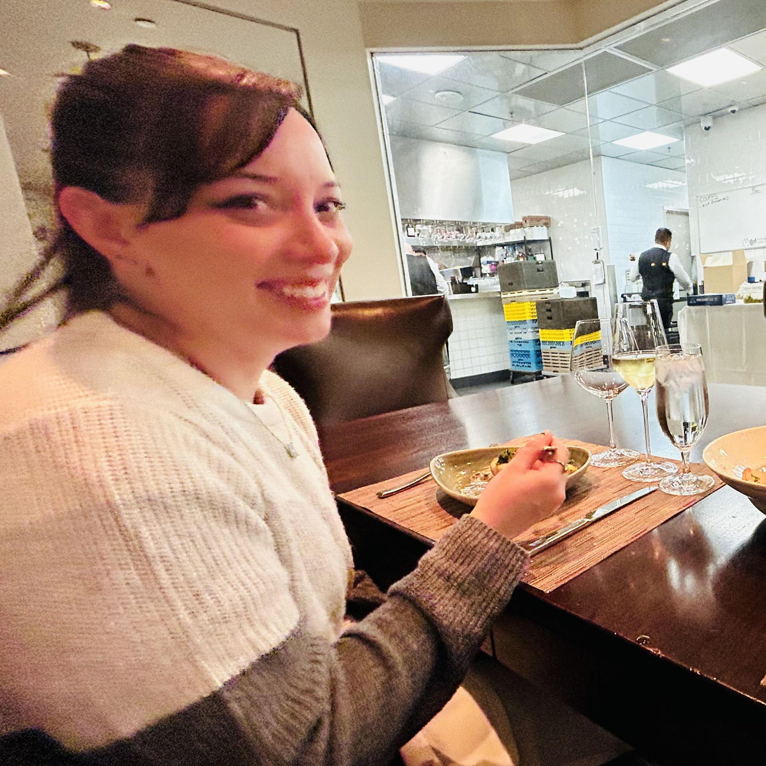 Dinner at a chef's table