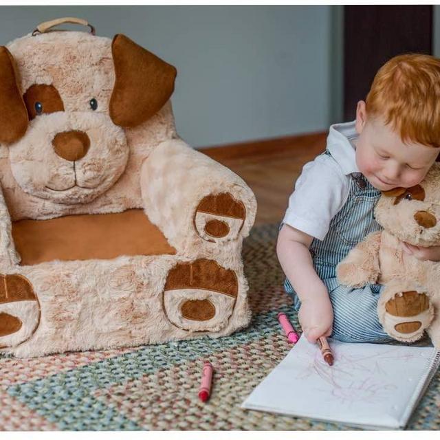 Soft Landing™ , Darling Duos, 2-Piece Plush & Premium Sweet Seat Character Chair Bundle, Dog