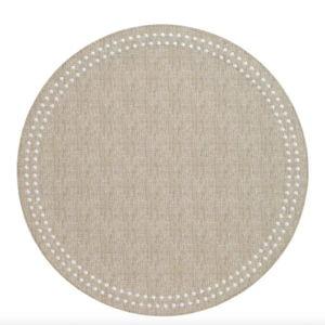 Pearls Round Placemat Set of 4
