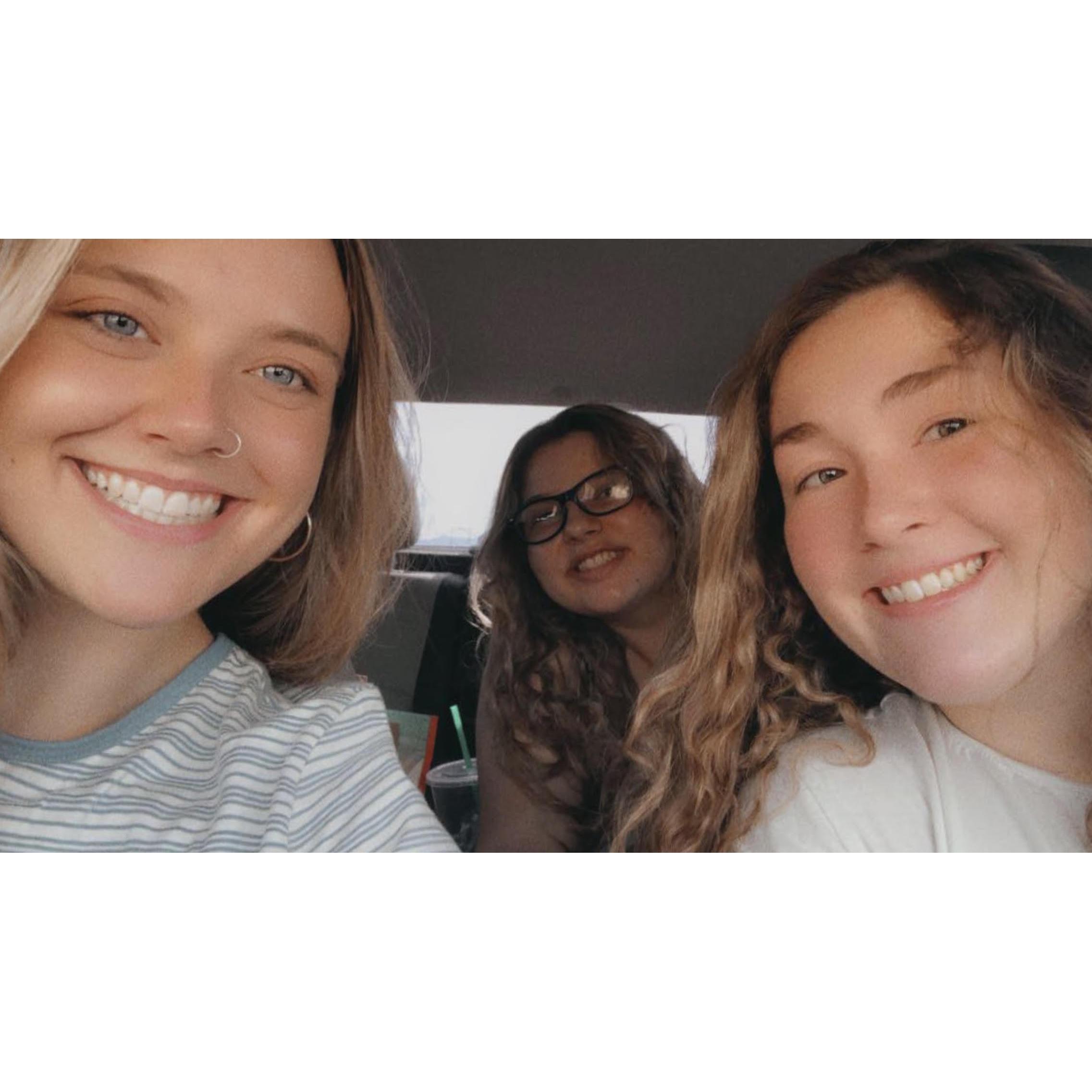 The Maid of Honor and Megan, plus their friend Cheyenne!