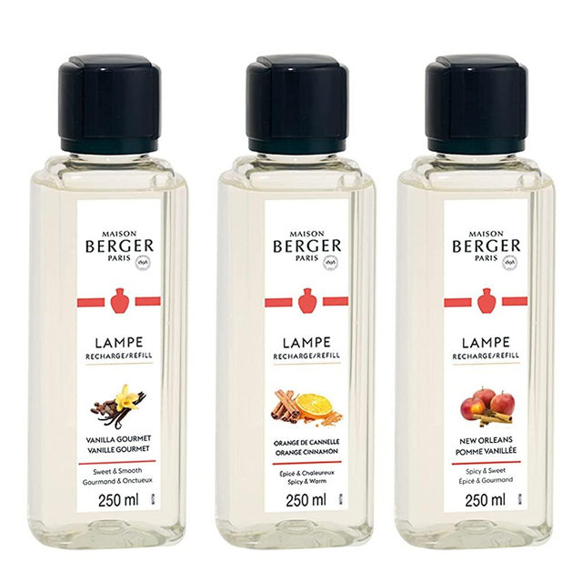 Lampe Berger Fragrance Trio Refill for Home Fragrance Oil Diffuser - 3 x 8.45 Fluid Ounces - 3x250 milliliters (Trio Warm)