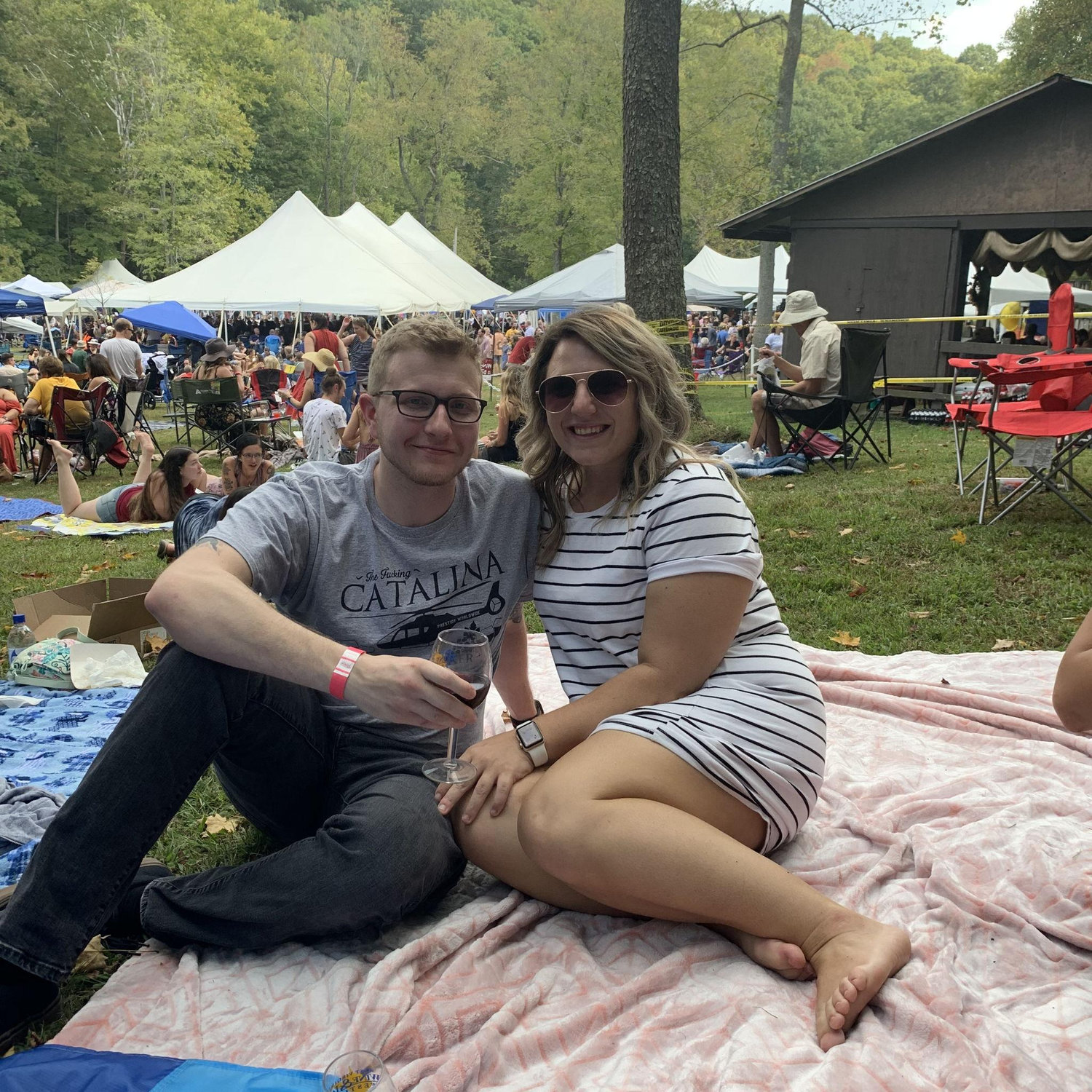 First picture taken together at the Wine Festival in WV