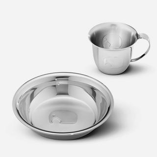 Elephant Stainless Steel Baby Cup & Plate, Service for 1