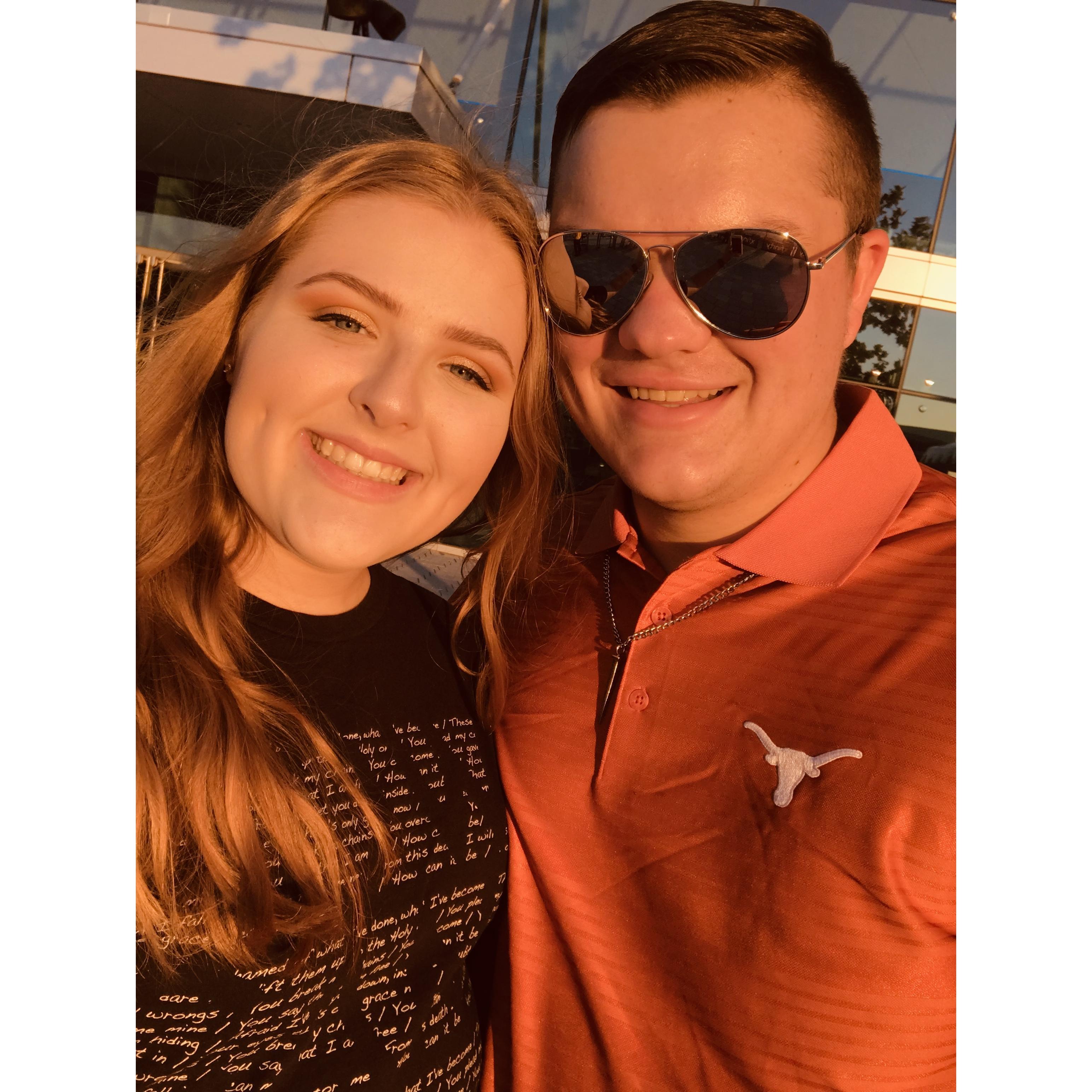Going to concerts is one of our favorite things to do as a couple! This was our first concert together.