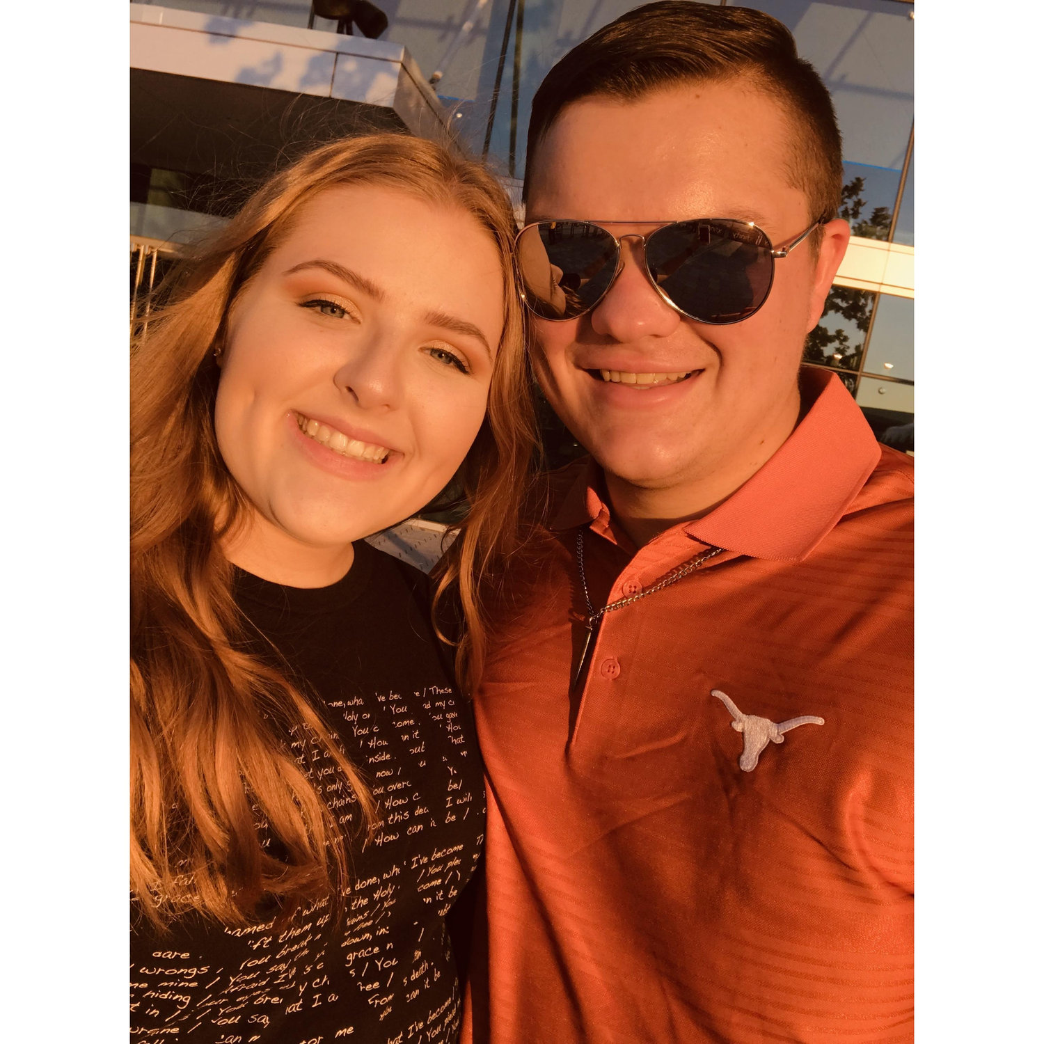 Going to concerts is one of our favorite things to do as a couple! This was our first concert together.