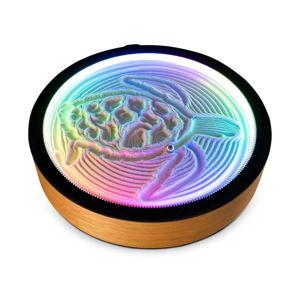 Oasis Mini Kinetic Sand Art, Real Bamboo, Zen Stress Relief, iOS and Android Compatible, with Smart LED Lighting - lunas-mystic-emporium.com