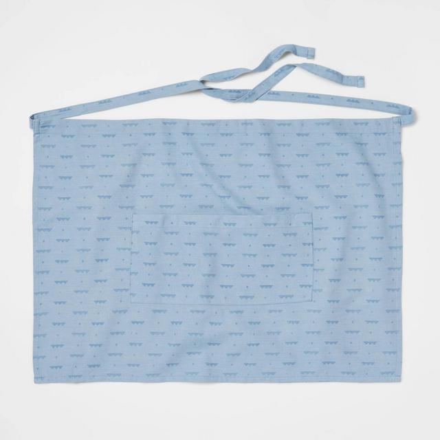 Cotton Chambray Half Apron Blue - Threshold™
