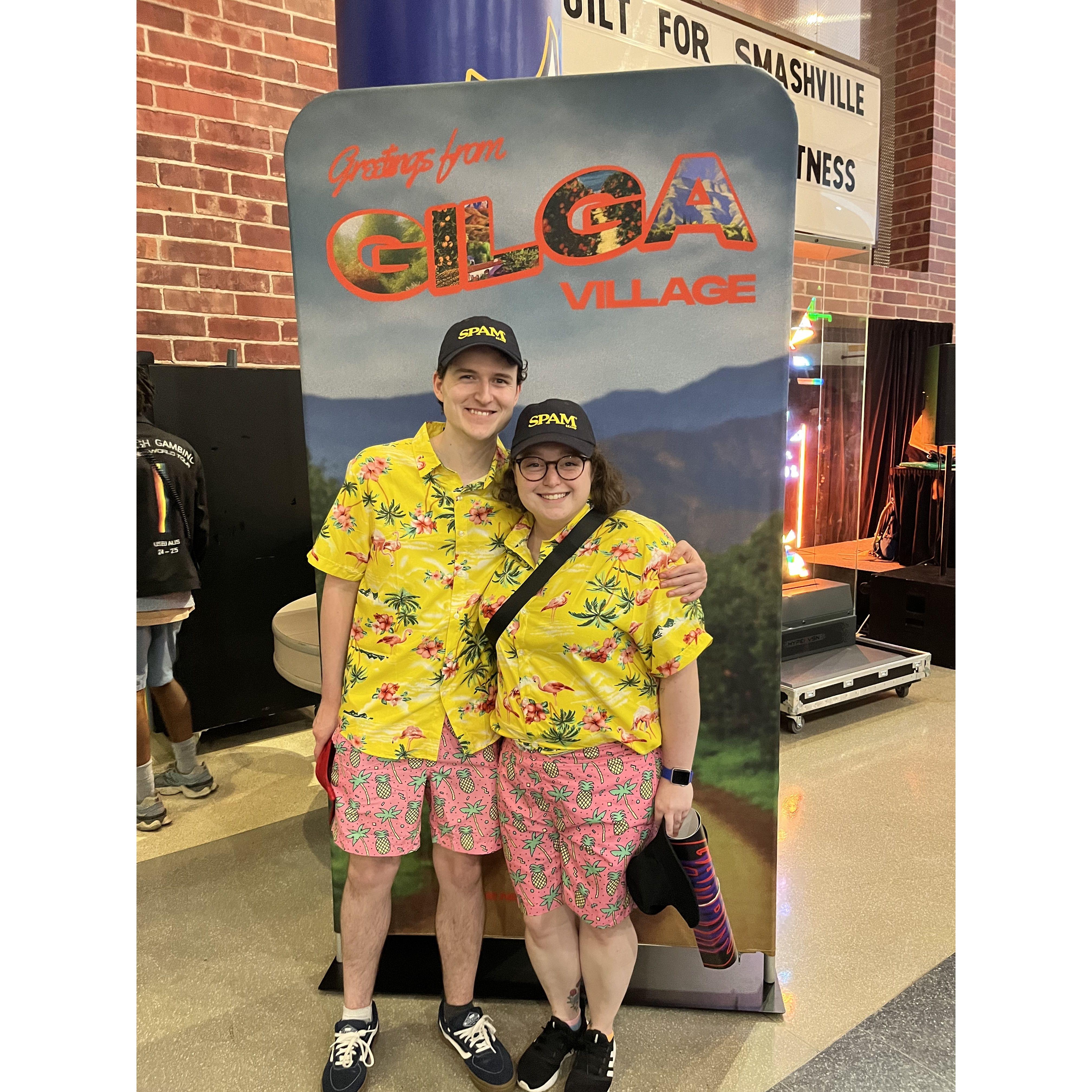 We went to a Childish Gambino concert for our 3 year anniversary. We dressed up as Donald Glover for the concert.
