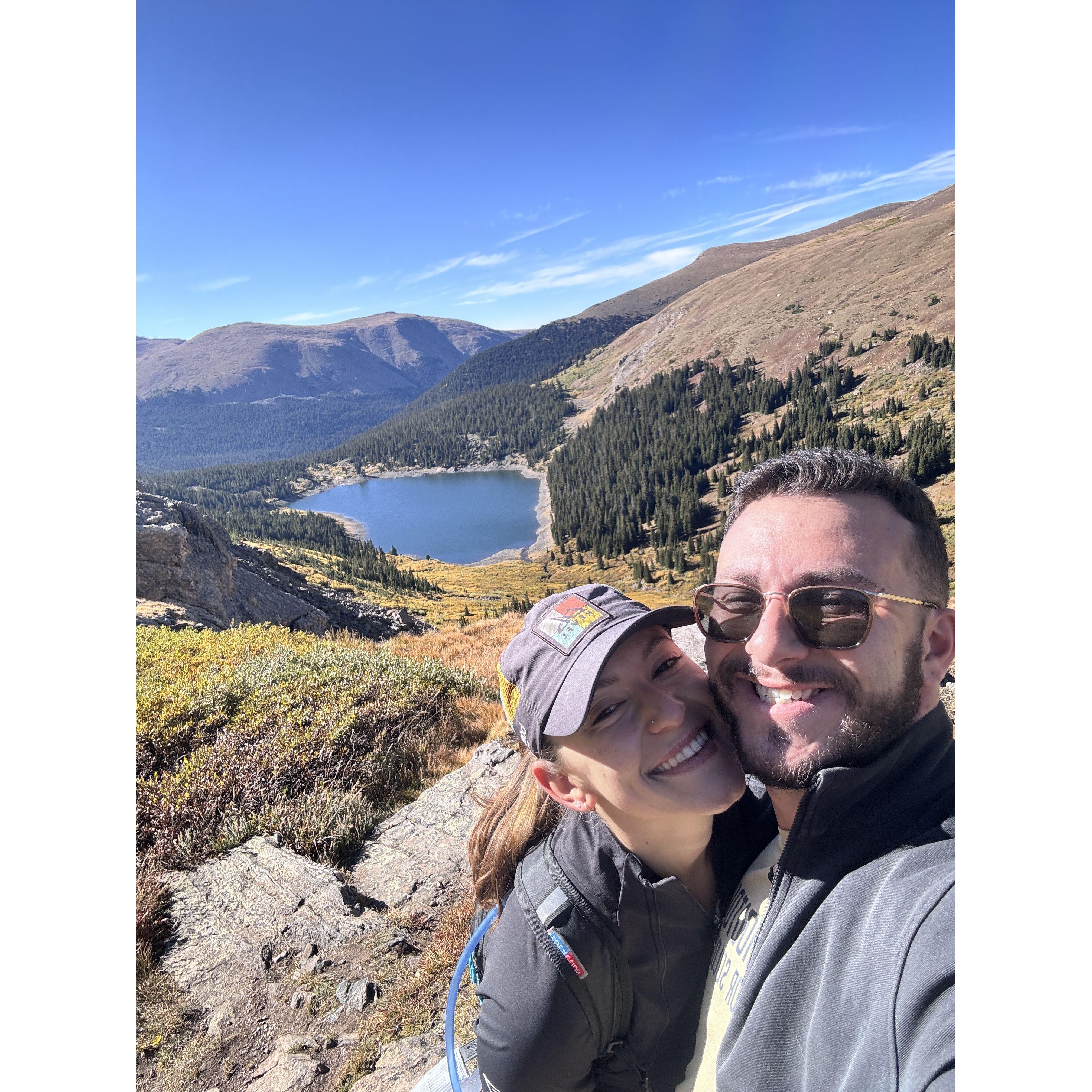 Leaf peeping at Silver Dollar Lake in Guanella Pass, CO