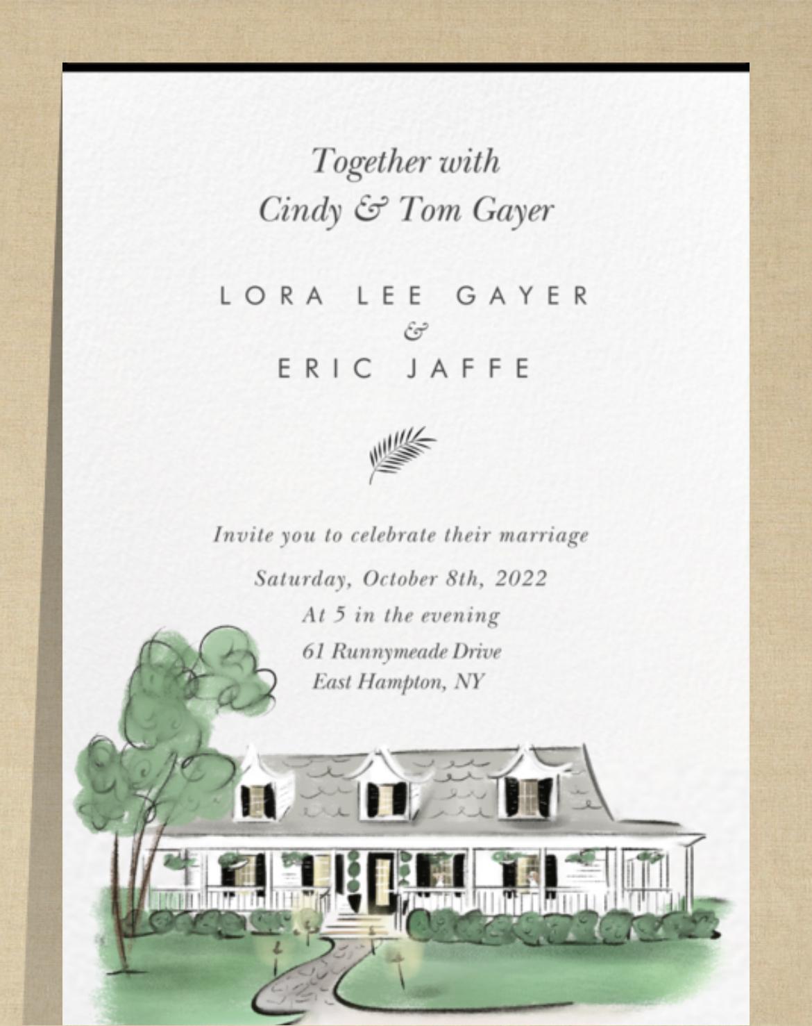 Incredible art work for our invitation and Save the date by Tug Rice! Check out his website www.tugrice.com