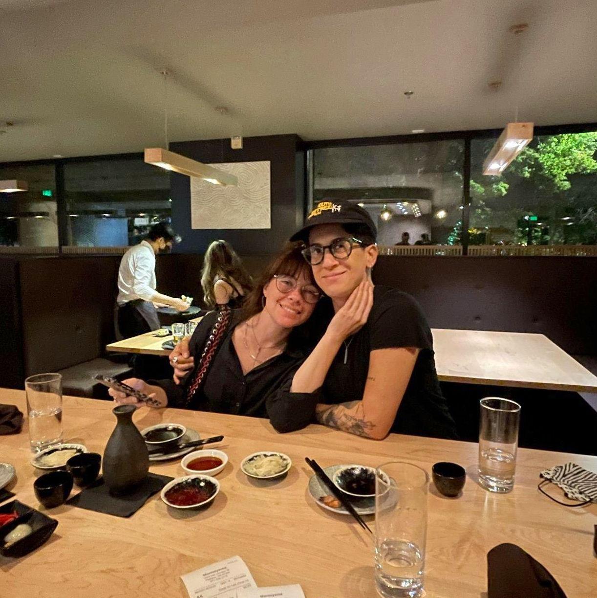 Fun dinner in Portland.