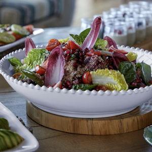 COSTA NOVA White Pearl Salad Serving Bowl