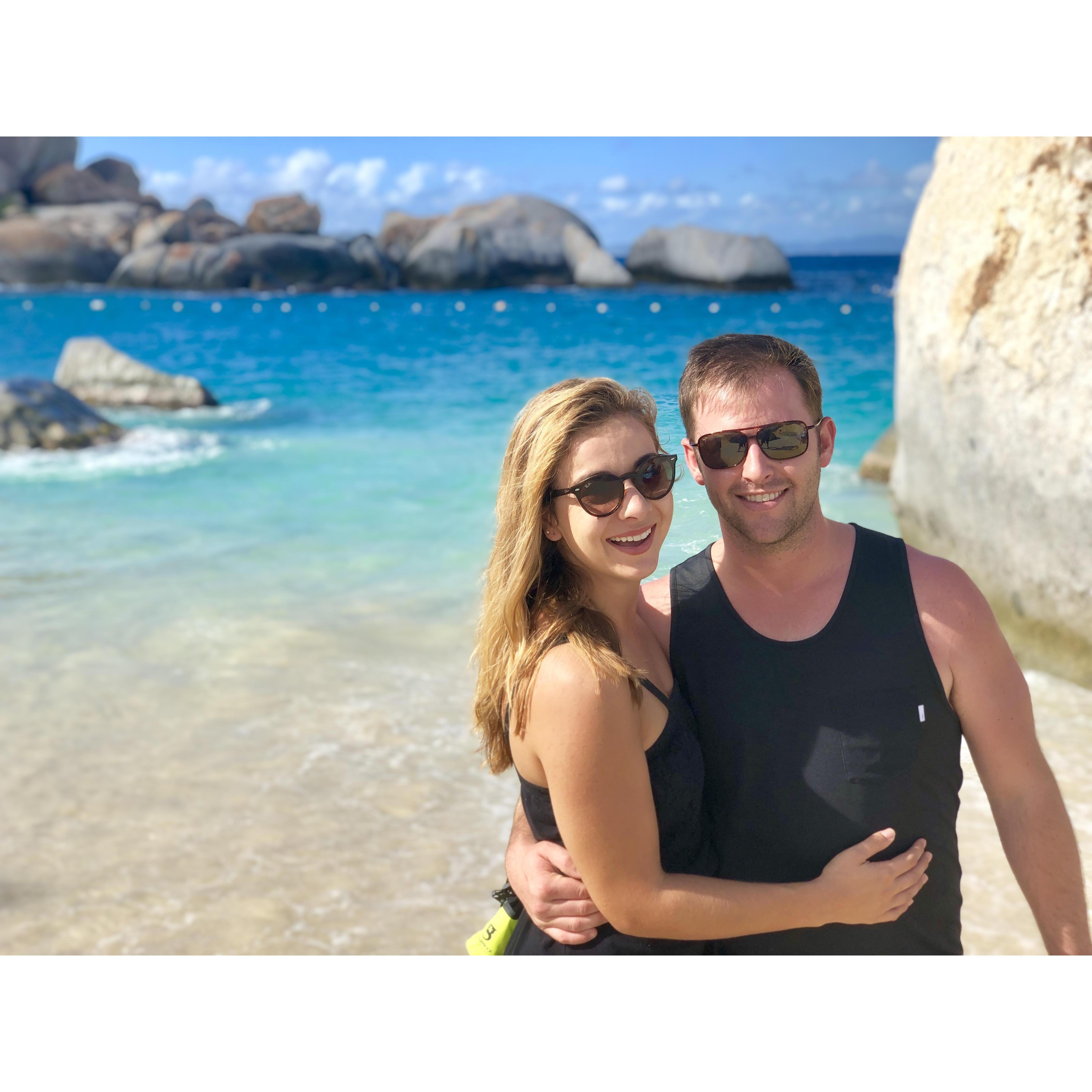 Tyler's 29th and Amanda's 25th birthday celebrated in the Virgin Islands.