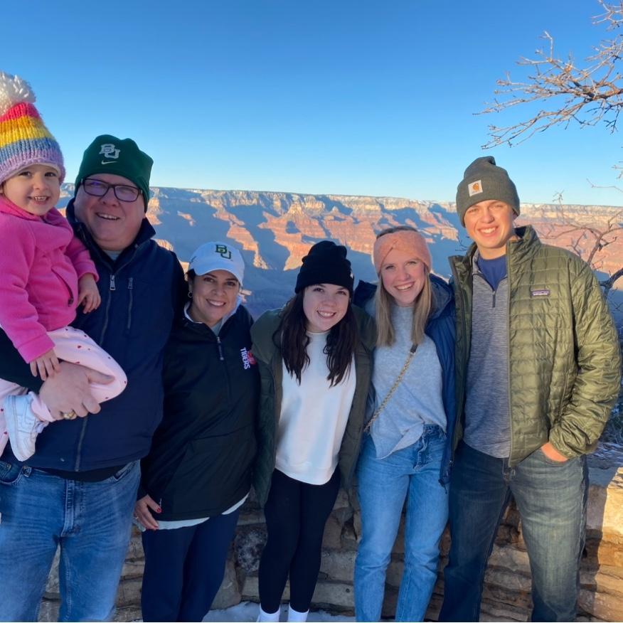 Carter and the Pattersons at the Grand Canyon! It was his first trip with Rachel's family.