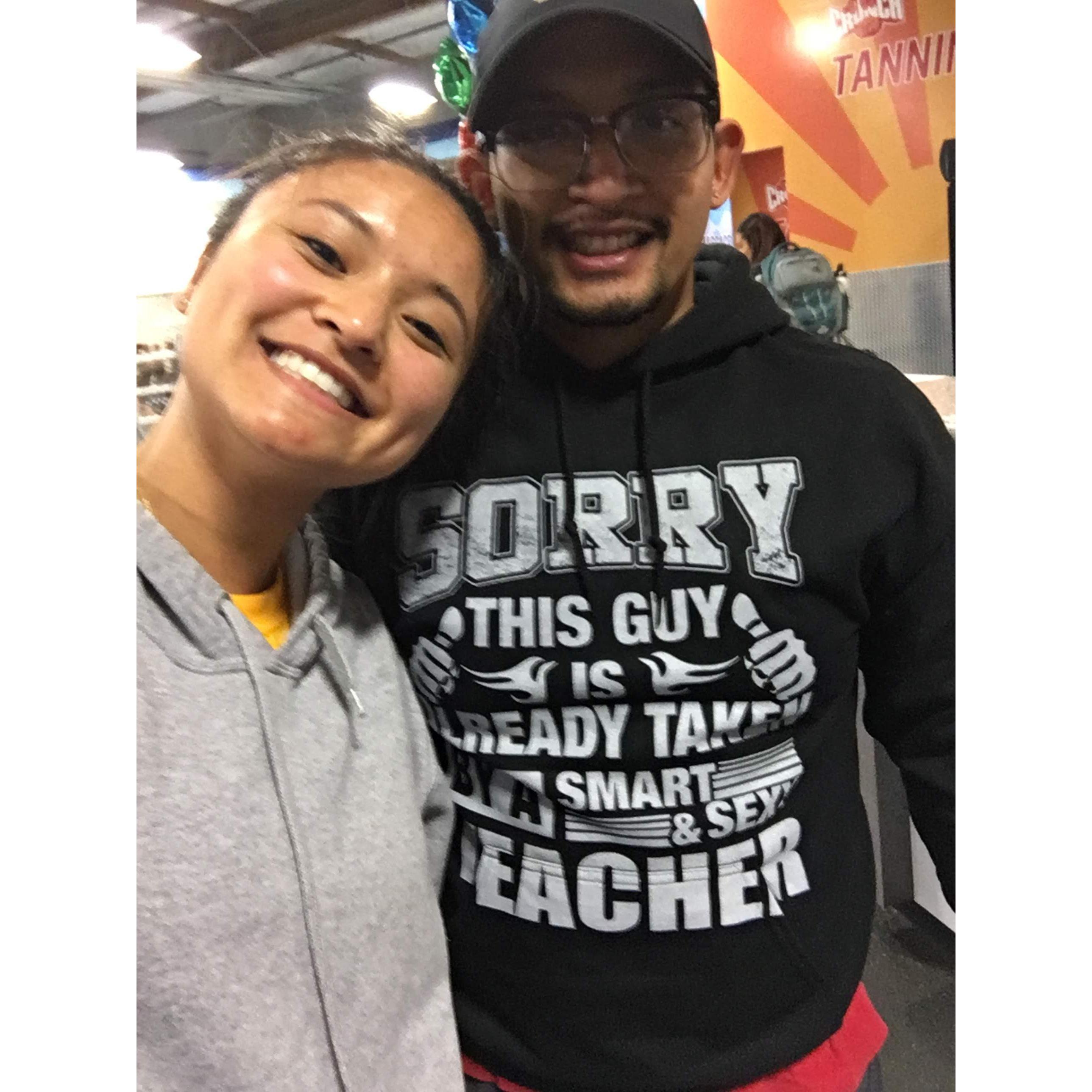 Claimed at the gym
March 2017