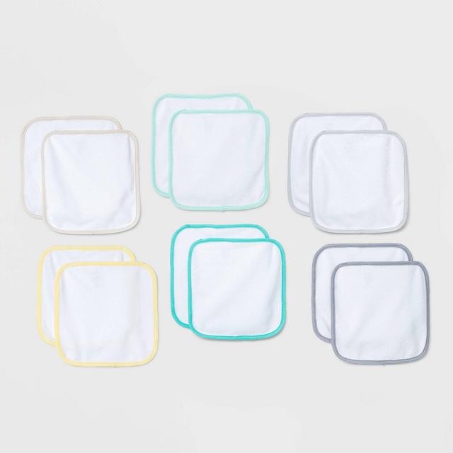 Baby 12pk Washcloth Set - Cloud Island™ White
