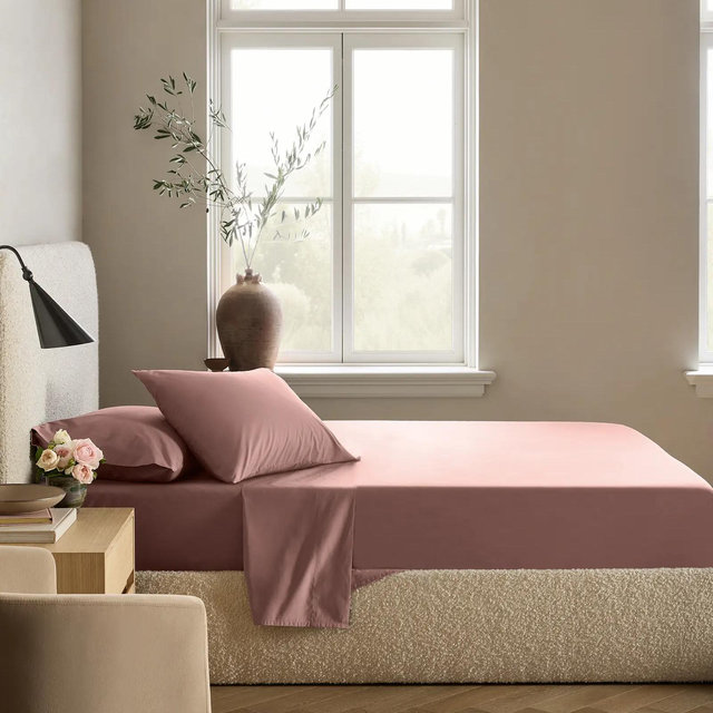 Organic Crisp Percale Sheet Set - King - Fig
