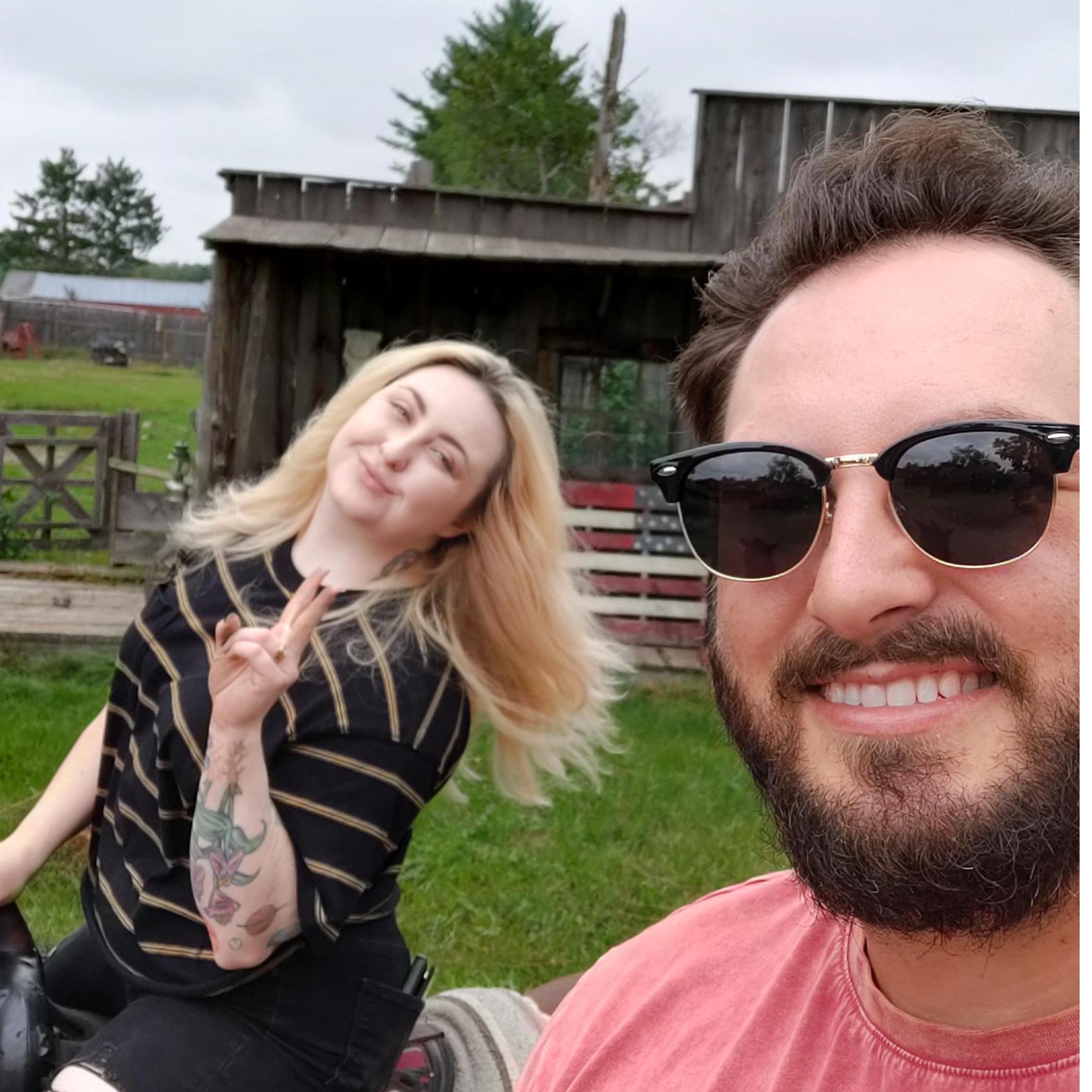 I took Kory horseback riding for the first time in his life in 2020! We had a beautiful ride through all the summer greenery of northern Minnesota.